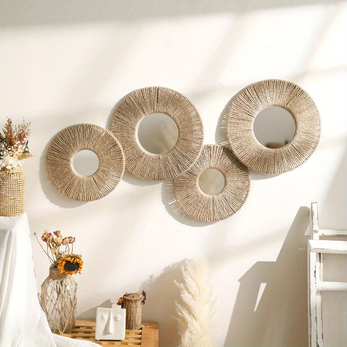 2 Portacandele Da Parete Moderni - 16.5x7 Pollici, Metallico Nero Per Soggiorno E Camera Da Letto