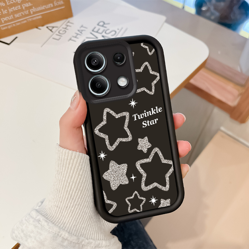 a black and white phone case featuring a simple lines and   made from soft tpu material offering high quality and protection compatible with xiaomi 11lite poco  5s x5 x6 c31 c55 as well as redmi note12pro note13  note8 note9 note10pro note11  9at 10a 11a 12 13c  