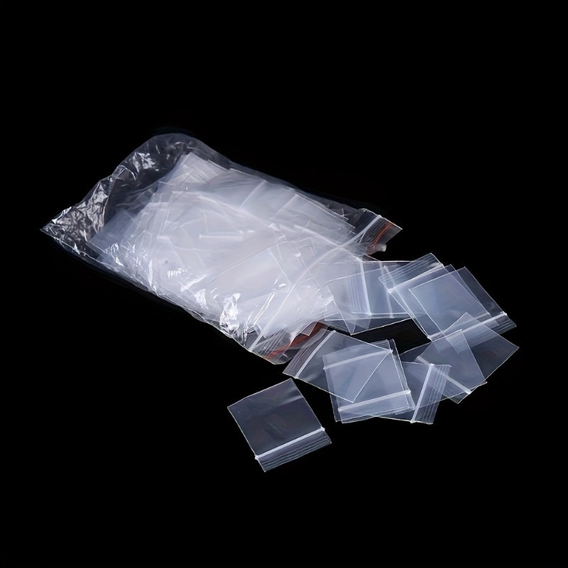 109pcs PVC Reusable Transparent Jewelry Bags with Zipper