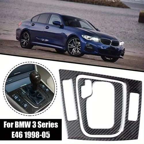 Carbon Fiber Look Dashboard Instrument Panel Trim Cover For BMW 3 Series E46 1998-2005