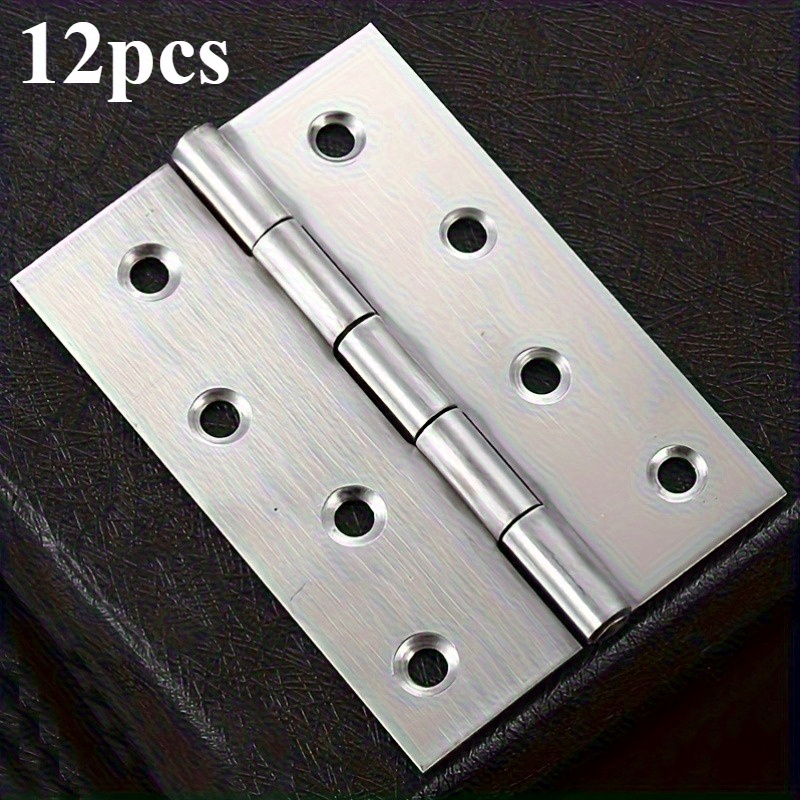 E-shop 6/12 Stück 3,5-Zoll Hochleistungs-Edelstahl-Scharniere mit Lagern, wasserdicht & rostfrei, leiser Verschluss, polierte Oberfläche, einfache