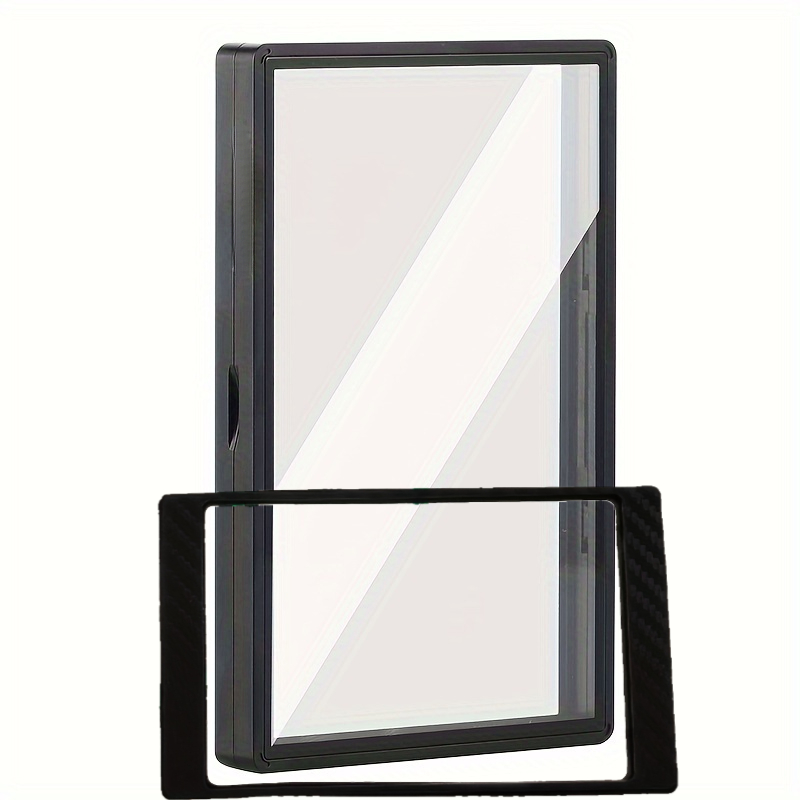 TEMU 2-pack-[1*magnetic Glass Card Protective Case+ 1*inner Lining] Magnetic Glass Card Protective Case With Metal Frame- For Psa/bgs Card Uv