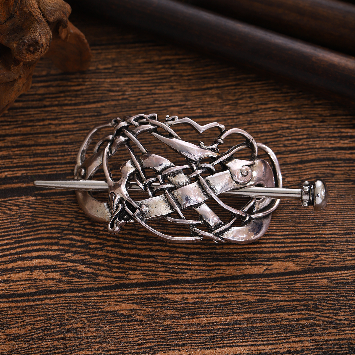 Vintage Viking Dragon Celtic Knot Hairpin for Women