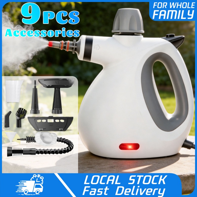 TEMU Handheld Steam Cleaner - High-pressure Portable Steamer Large Capacity | For Cleaning Tile, Grout, Couch, Carpet, Windows, Bathrooms, Upholstery