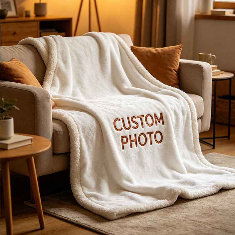 Custom Personalized Photo Blanket - Soft Throw Gift