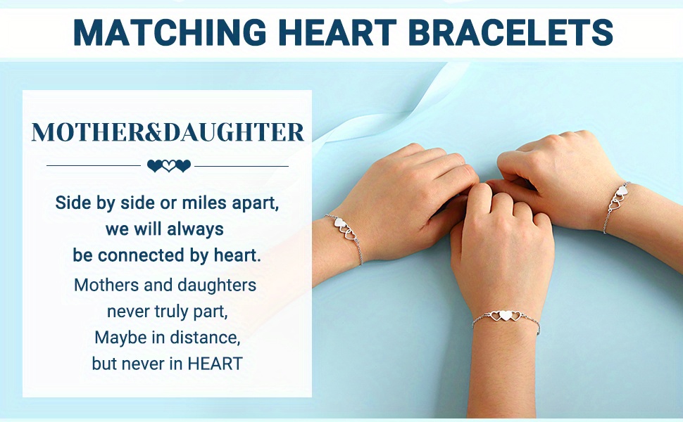 3pcs mother daughter bracelets set mothers day birthday Temu