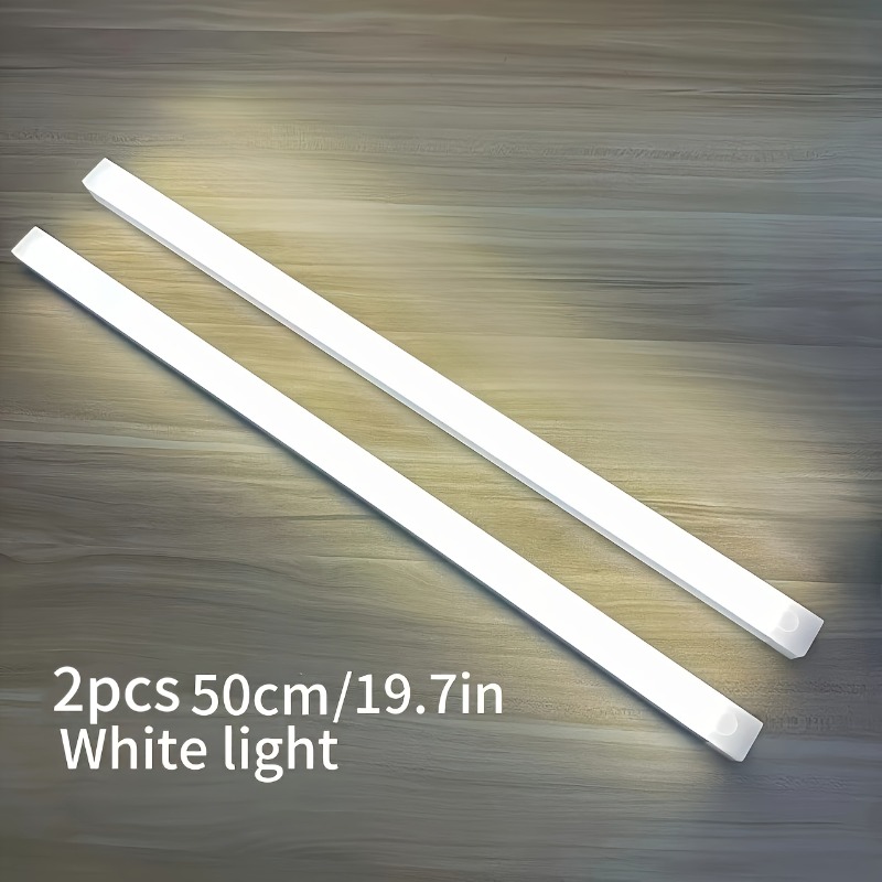 E-shop 2er-Set Bewegungsmelder Untertischleuchten | Kabellose magnetische LED-Streifenleiste | Wiederaufladbare Küchenarbeitsplattenbeleuchtung |