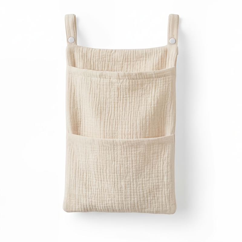 1 Crib Storage Hanging Bag - Multi-functional Stroller Rack - Room Diaper Storage And Shelf - Bedside And Stroller Hanging Bag - Space- Storage