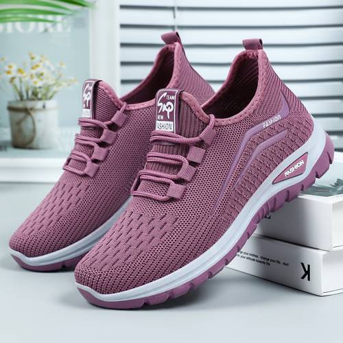 zapatillas bajas transpirables para mujer - zapatillas de malla con acolchada, ancho ideal para caminar, tenis, uso casual, calzado deportivo de /verano, zapatillas y cómodas para caminar y tenis, zapatos para mujer