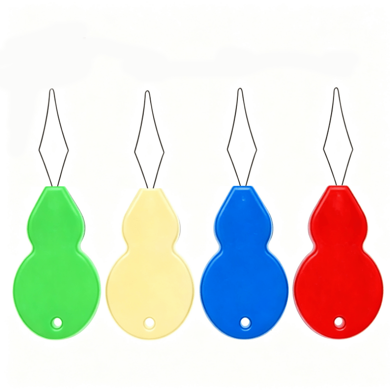 Multi-Size Large-Eye Hand Sewing Needle Set with Threaders