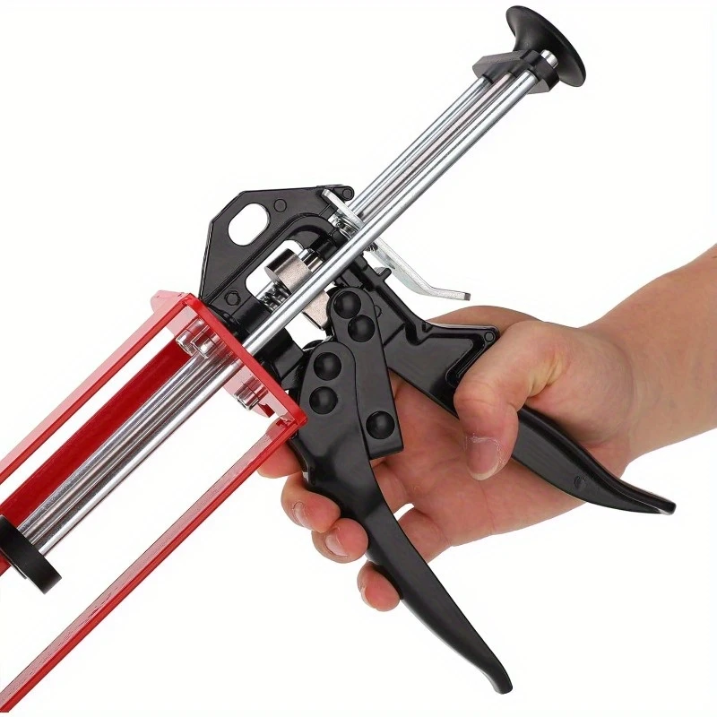 epoxy gun dual component caulking gun manual double cartridge caulk gun panel applicator for 200ml 6 75fl oz mix ratio 1 1 and 2 1 e g 08115 08116 red details 2