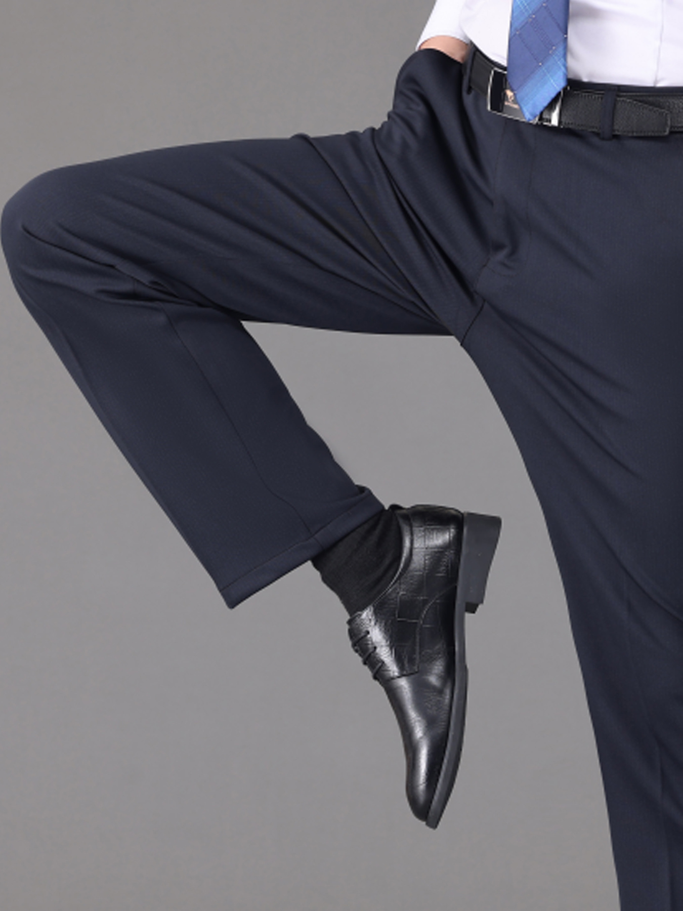pantalones vestir hombre cintura estilo elegante tela Temu Peru