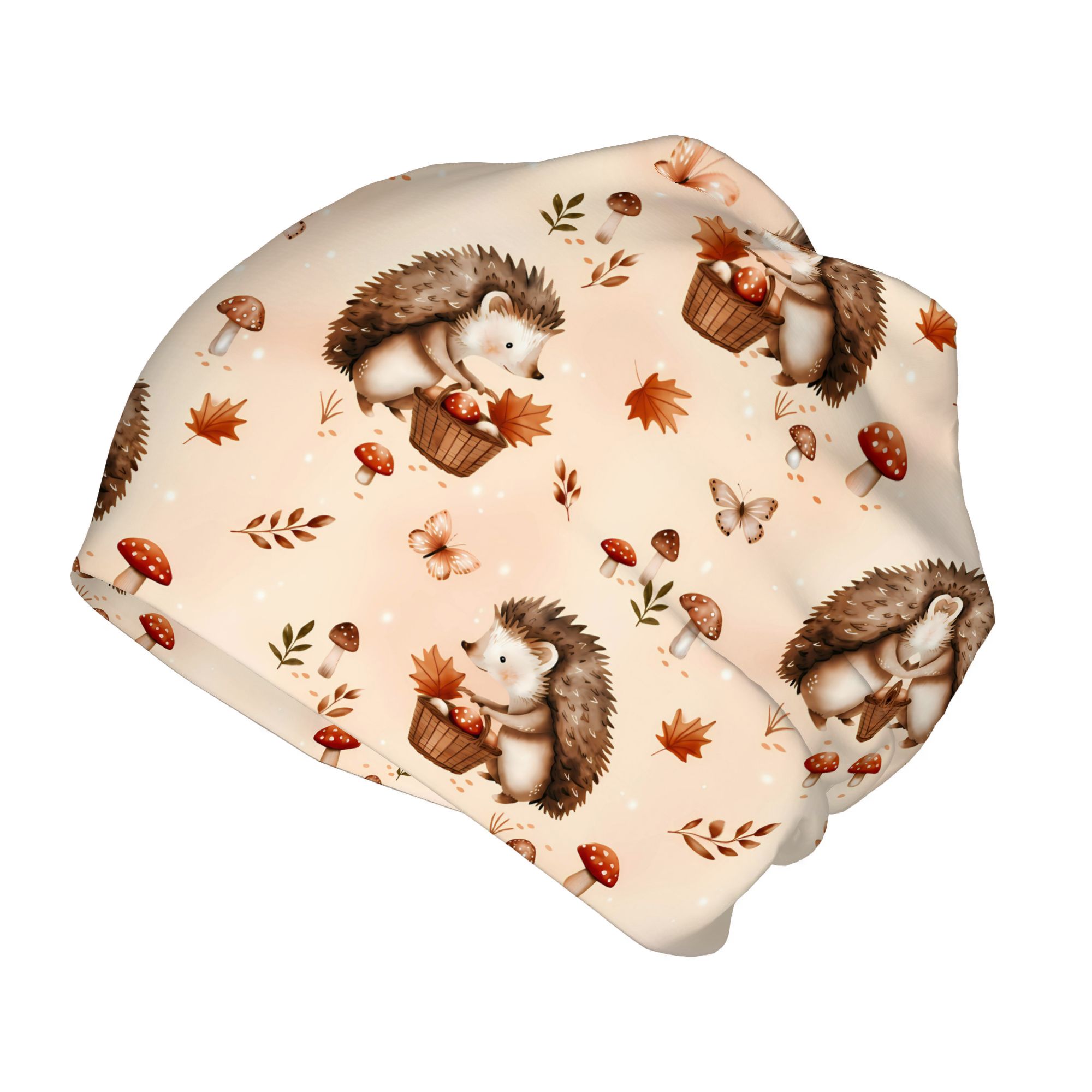 Image of Cute Forest Hedgehog Cute And Fashion Kids Beanies Suitable For Outdoor Activities