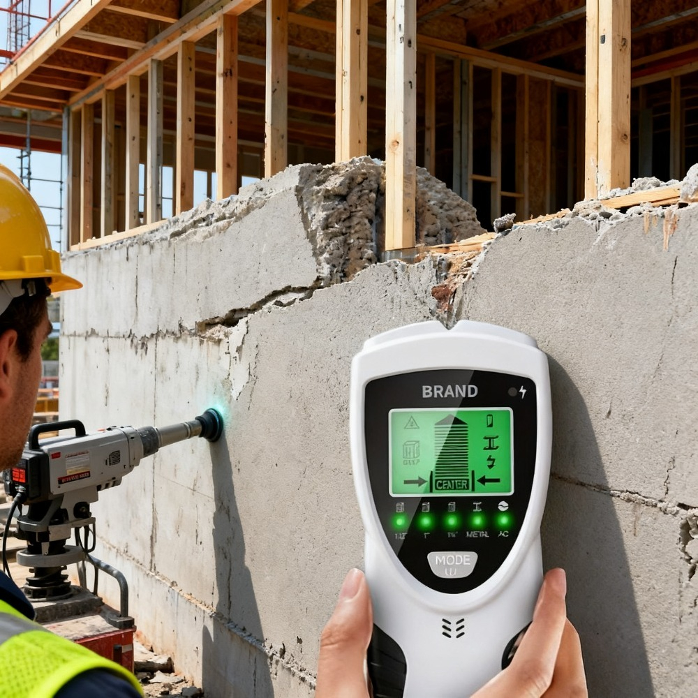 5in 1 Stud Detector with Intelligent Microprocessor Chip and HD LCD Display, Stud Sensor Beam Finders for the Center and Edge of Wood AC Wire Metal Studs Joist Pipe