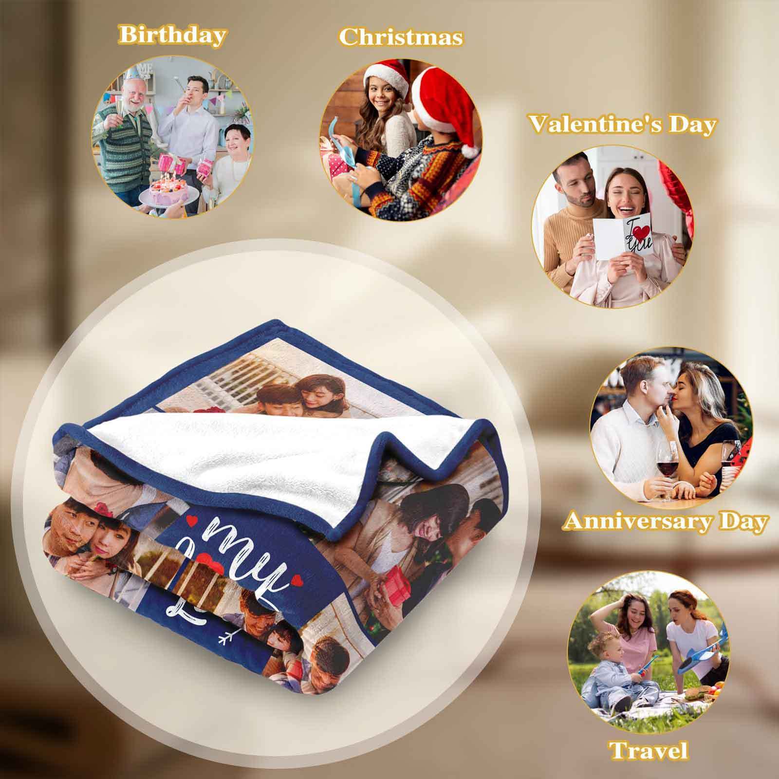 Custom Couple Blanket with Photos