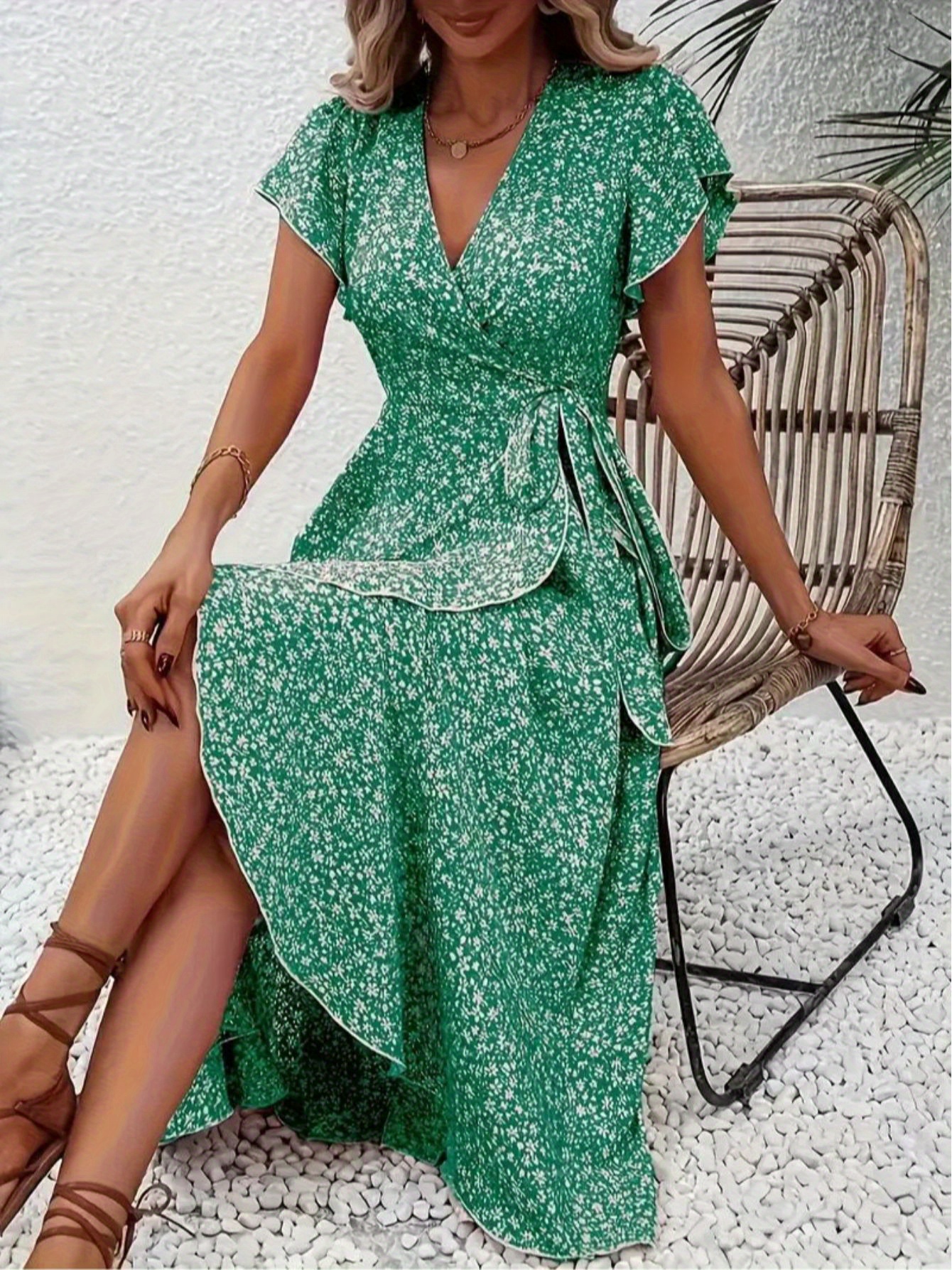 green emerald velvet dress Polina Ivanova Atelier | Alanna main image 0