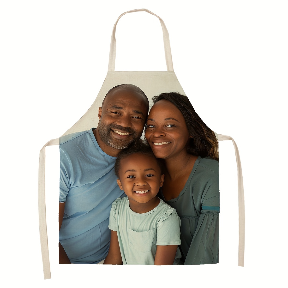 TEMU Grembiule con Foto Personalizzabile - Abbigliamento da Cucina e Sala da Personalizzato per , Coppie e Genitori, Misura 55X68Cm - Un Regalo Unico