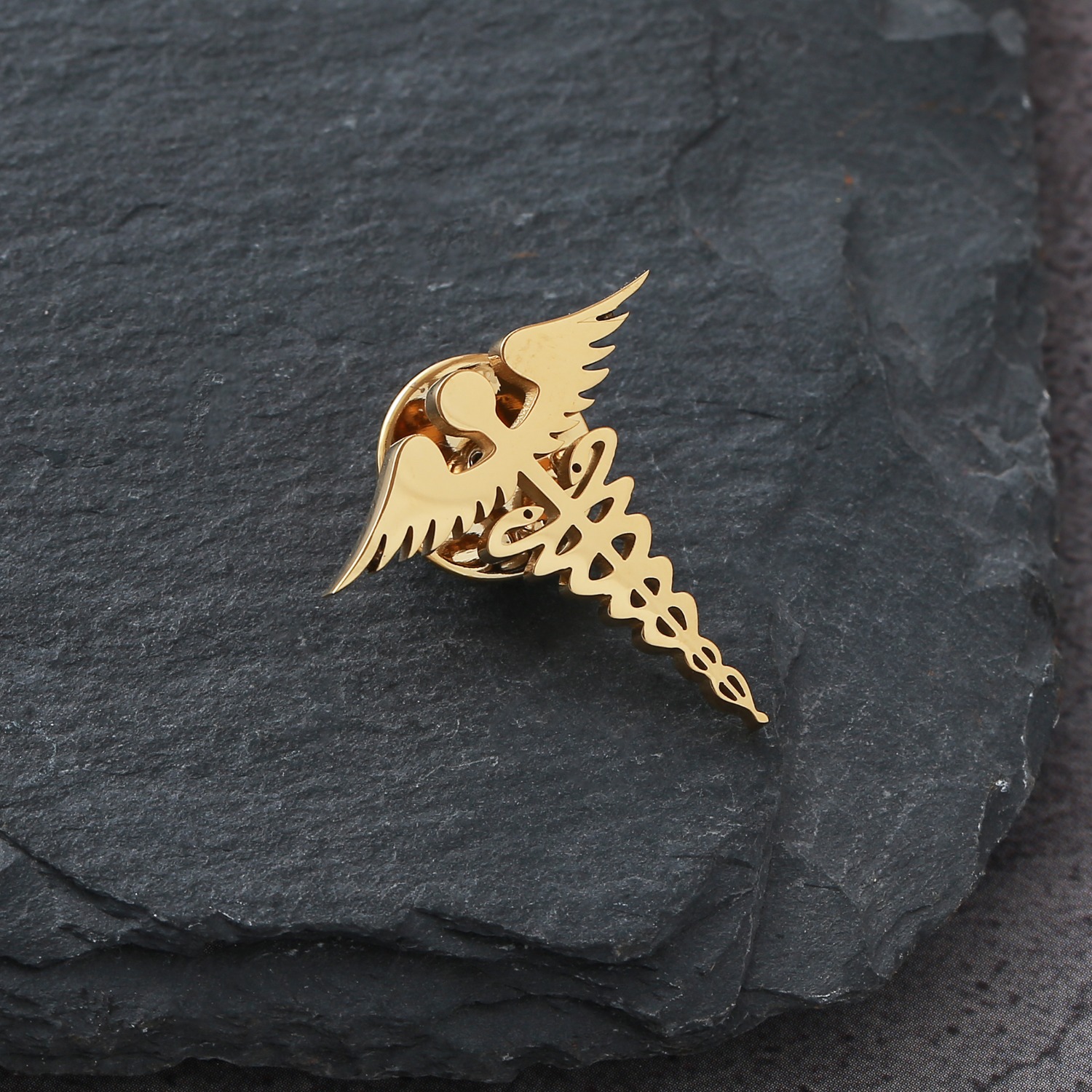 TEMU Broche en Acier Inoxydable Plaqué Or 18K, Épingle de Symbole, Broche Durable -ternissure pour Hommes et Femmes, Accessoire Polyvalent pour