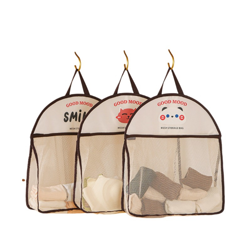 

Hanging Organizer For Underwear & Socks - Multifunctional, Space-saving Storage Solution With Cartoon Design, In 3 Sizes