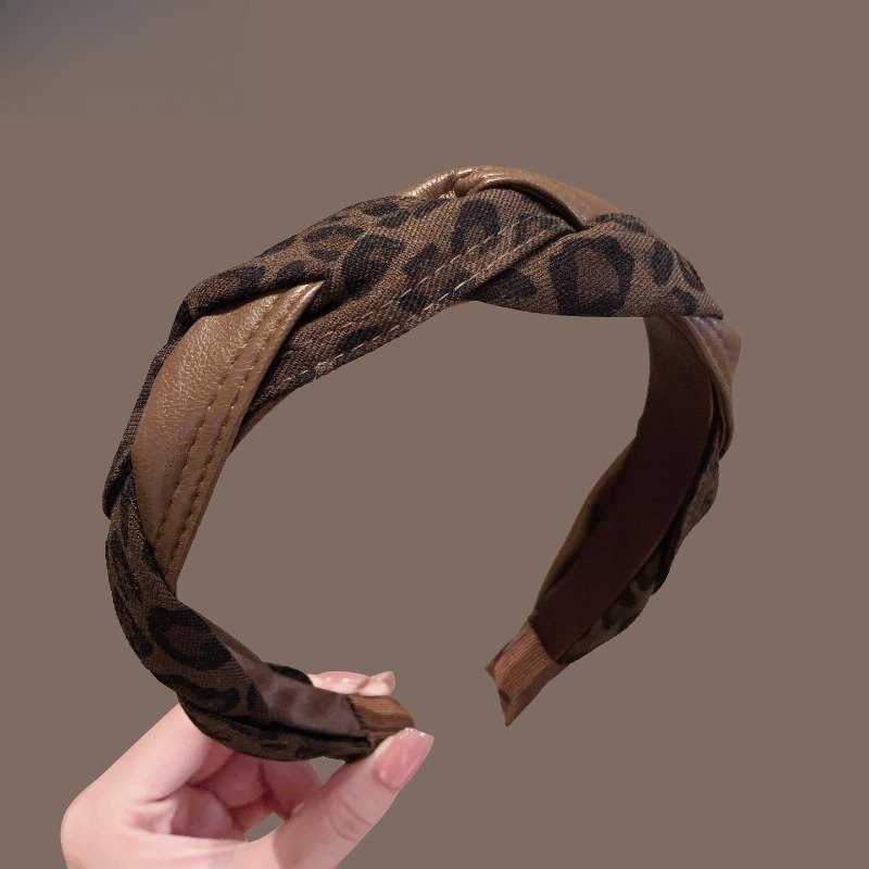 Image of Coffee Narrow Edge Suede Hairpin Headband Women' Fashion Going Out Headgear Adult Wash