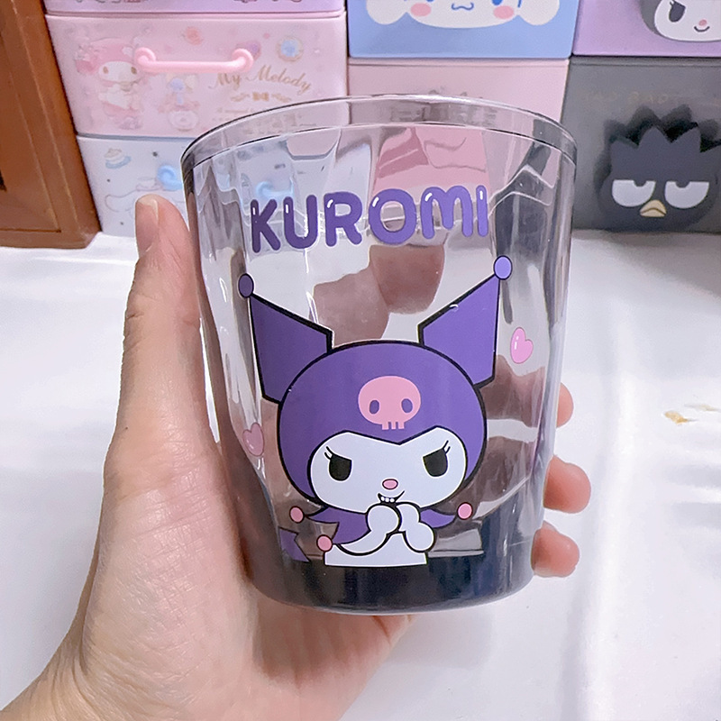 1pc 1pcs Cinnamoroll Melody & Kuromi Transparent Drinking Cup Thickened Cute Water Suitable For, Travel, &
