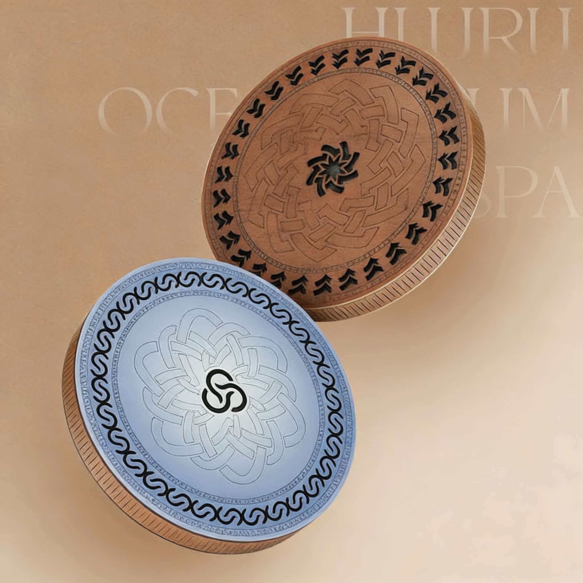 medium 11-zoll creek drum,  , musik meditation, natürliches fließendes wasser, regenstab, regenschirm, praktisches stressabbau musikinstrument, braun
