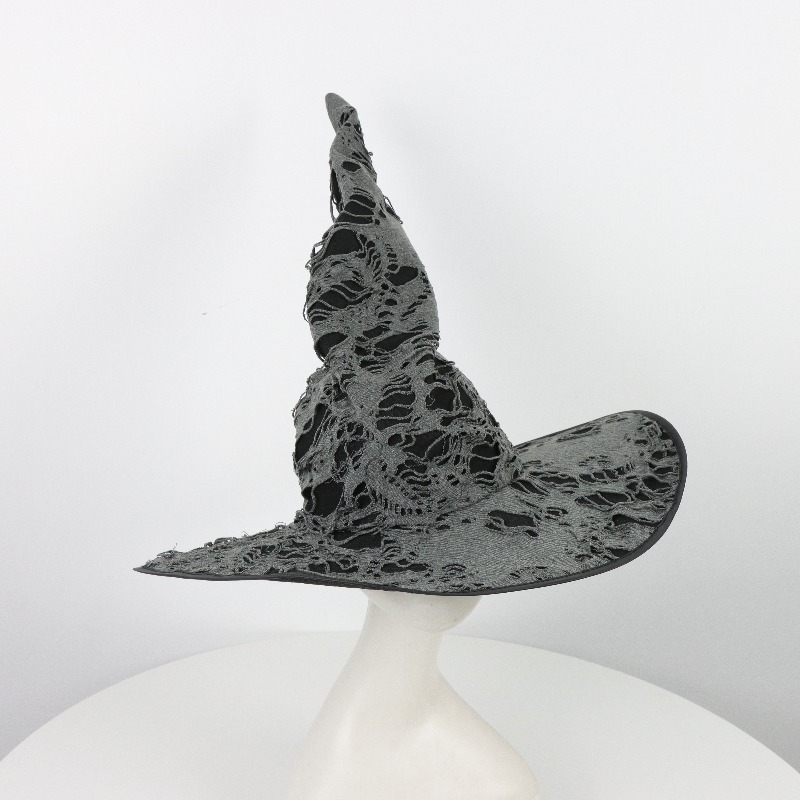 TEMU Apuntado Desgastado de Halloween, Sombrero de Gótico y Negro para Mujer, Accesorio de Cabeza de Cosplay COS , Sombrero Temático para de ,