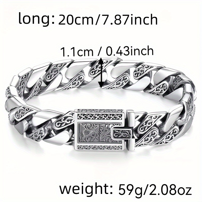 925银男士手链 | 复古风，生日礼物送男友或父亲的理想选择 商品详情 0