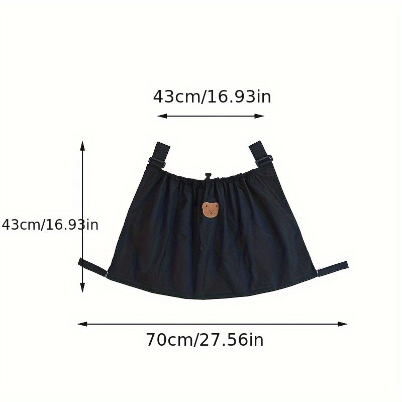 E-shop Kinderwagen-Organizer-Tasche mit großem Fassungsvermögen, Bärenmuster & strapazierfähigem Griff – Leicht, geeignet für Kinderwagen, Flaschen,