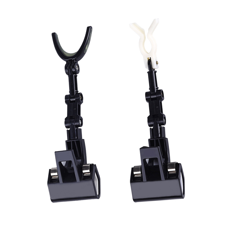 2pcs/set Fishing Rod Rest Head 360 Degree Rotation Bridge Raft Rack Non-slip Luminous Reinforced Bracket