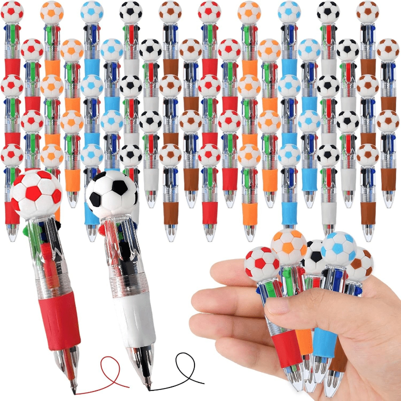 20 Football Pens Mini Multicolor Pens, Cute And -in-1 Pen, Random Styles, Party Gift