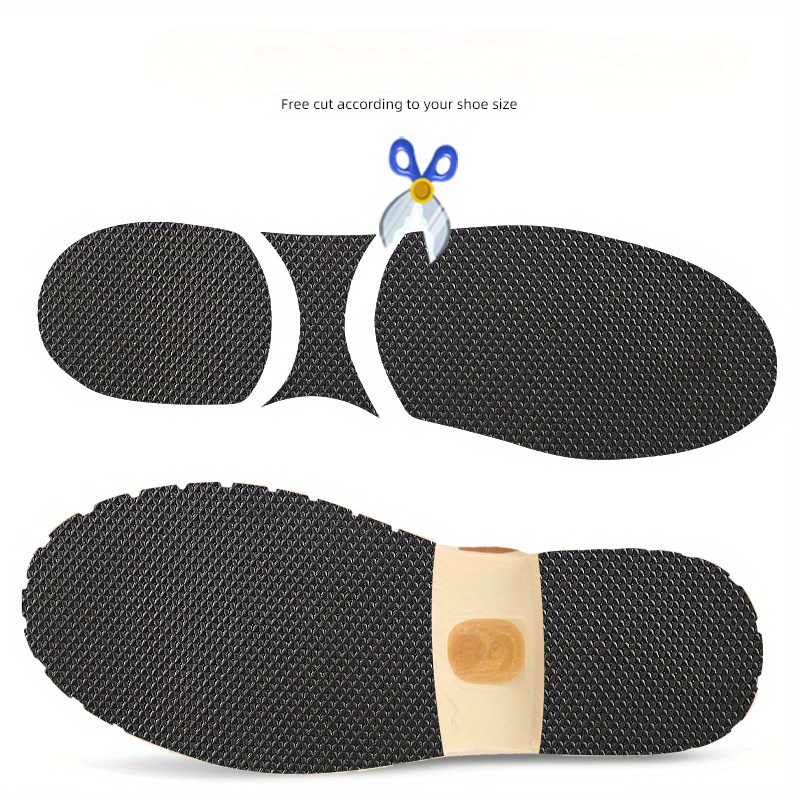 TEMU Self-adhesive Anti-slip Shoe Sole Repair Tape- Special For High Heels And Boots, Cuttable Checkered Grip Tape, Wear-resistant, Noise-reducing,