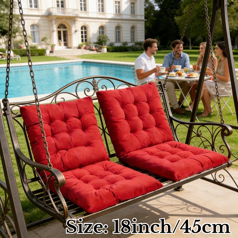 soft and comfortable chair cushion for garden chairs   seat pad 15x15 inches 17x17 inches square patio furniture pad suitable for garden porch swing bench dining chair or rocking chair