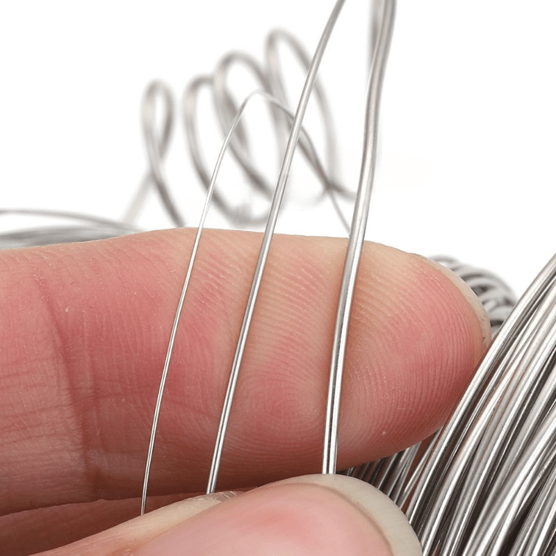 1 Rolle Aluminium-Basteldraht, 200 M Länge & 1 Mm Durchmesser – Silberfarben, Biegsam Für DIY