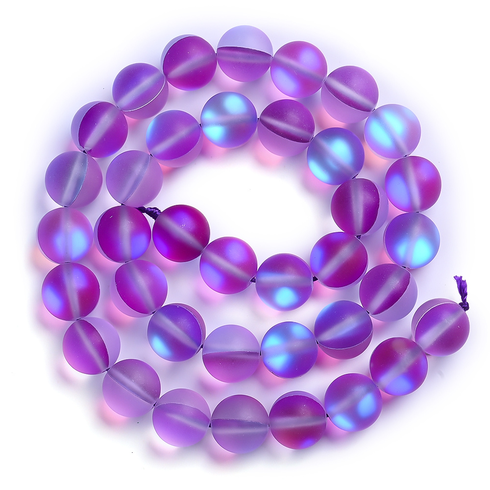 TEMU Moonlight Stone Beads & Bead Assortments Multicolor Round Loose Spacer Beads For Jewerly Making Diy Bracelet Necklace Earrings Accessories 6/ 8/