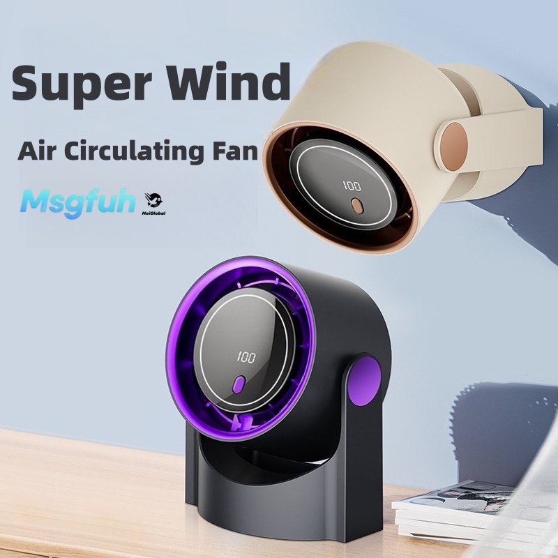 100   speed turbine fan rechargeable usb with   wall mount desktop powerful cooling for home office kitchen dorm outdoor camping