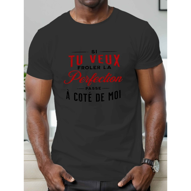 

T-shirt à manches courtes élégant pour homme, idéal pour l'été.