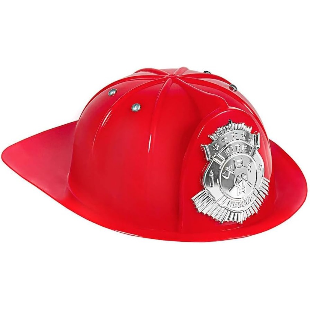 TEMU Fireman Costume-hard Helmets- Helmet Firefighter Hat Cosplay Additions Halloween Props