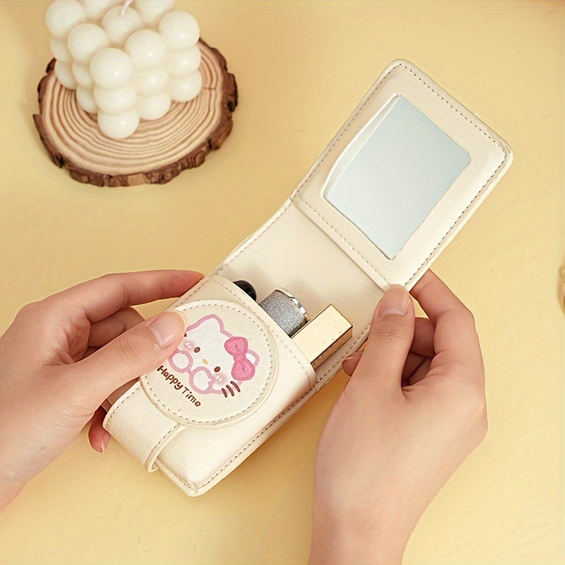 cartoon lady with   lipstick pack mini cosmetic bag travel cosmetic bag girlfriend valentines day gift Product details 1