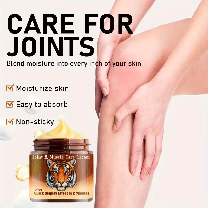 Joint & Muscle Care Cream - Herbal Formula for Fast Absorption, Moisturizing & Quick Effect, Non-Greasy Formula, Stick to Use More, All-Day & Night Use, 60G/2.12Oz, Muscle Care Cream, Joint Skin Care Cream