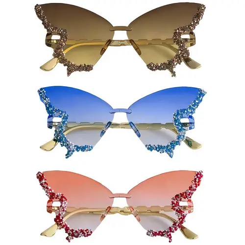3 pairs of elegant shaped fashion glasses with accents lightweight durable ac lenses for women stylish accessory for casual attire glasses