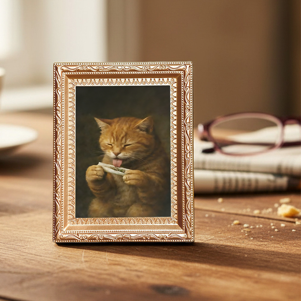 TEMU Licking Magnet Suitable For Cat And Pet Lovers, Wood Fridge Magnets With Kitten Decor, Humorous Decoration For Refrigerator, Holiday Gift For