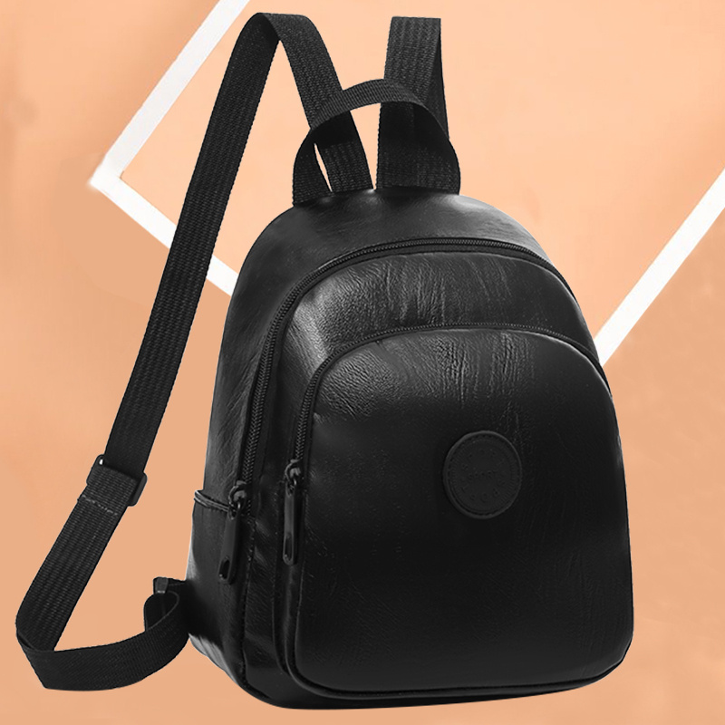 Mini Rucksack Schwarz Minimalistischer Rucksack Damen Stilvolle