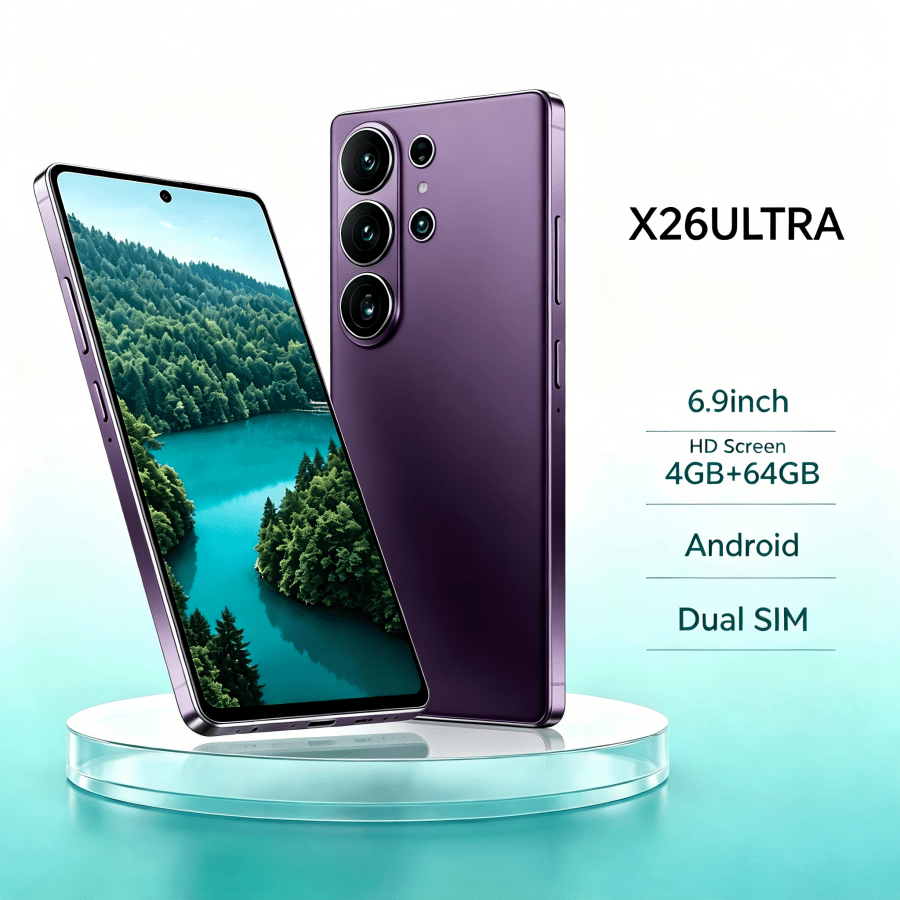 TEMU 2026 New Android Smartphone.4gb+64gb Unlocked Version Features A 6.9-inch Large Screen, Supports Dual Sim, Includes A Built-, And Comes With A