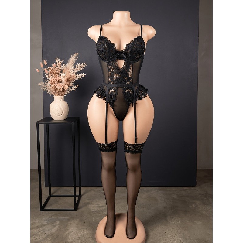 corset with garter straps sold on Temu United States