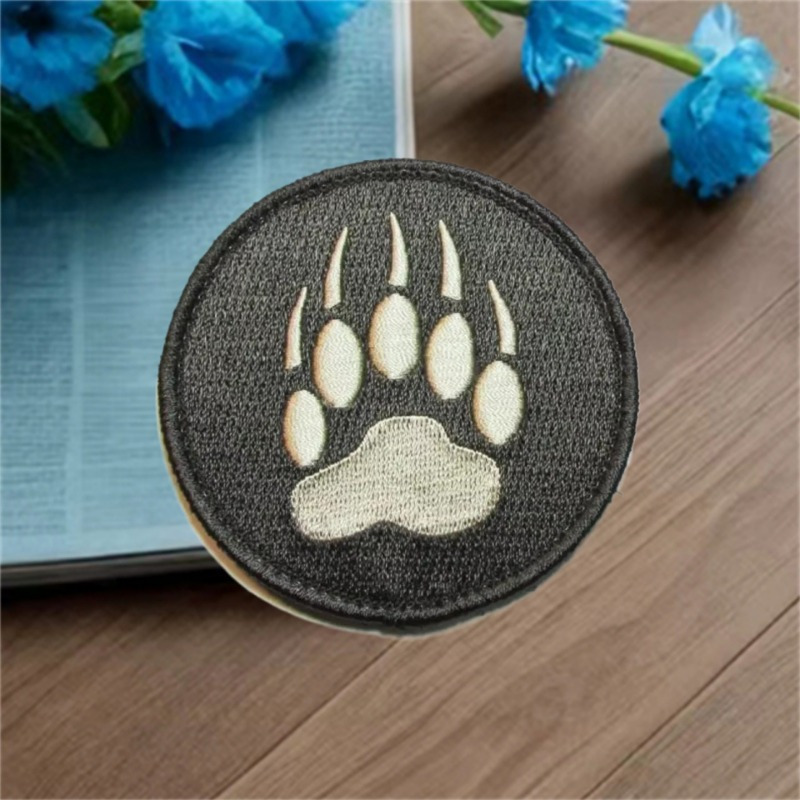 Custom Iron On Patches 3d Puff Badges Woven Fabric Embroidered Patch On Clothing