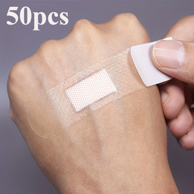 50pcs 100pcs pe high   transparent bandage set suitable for   and outdoor sports