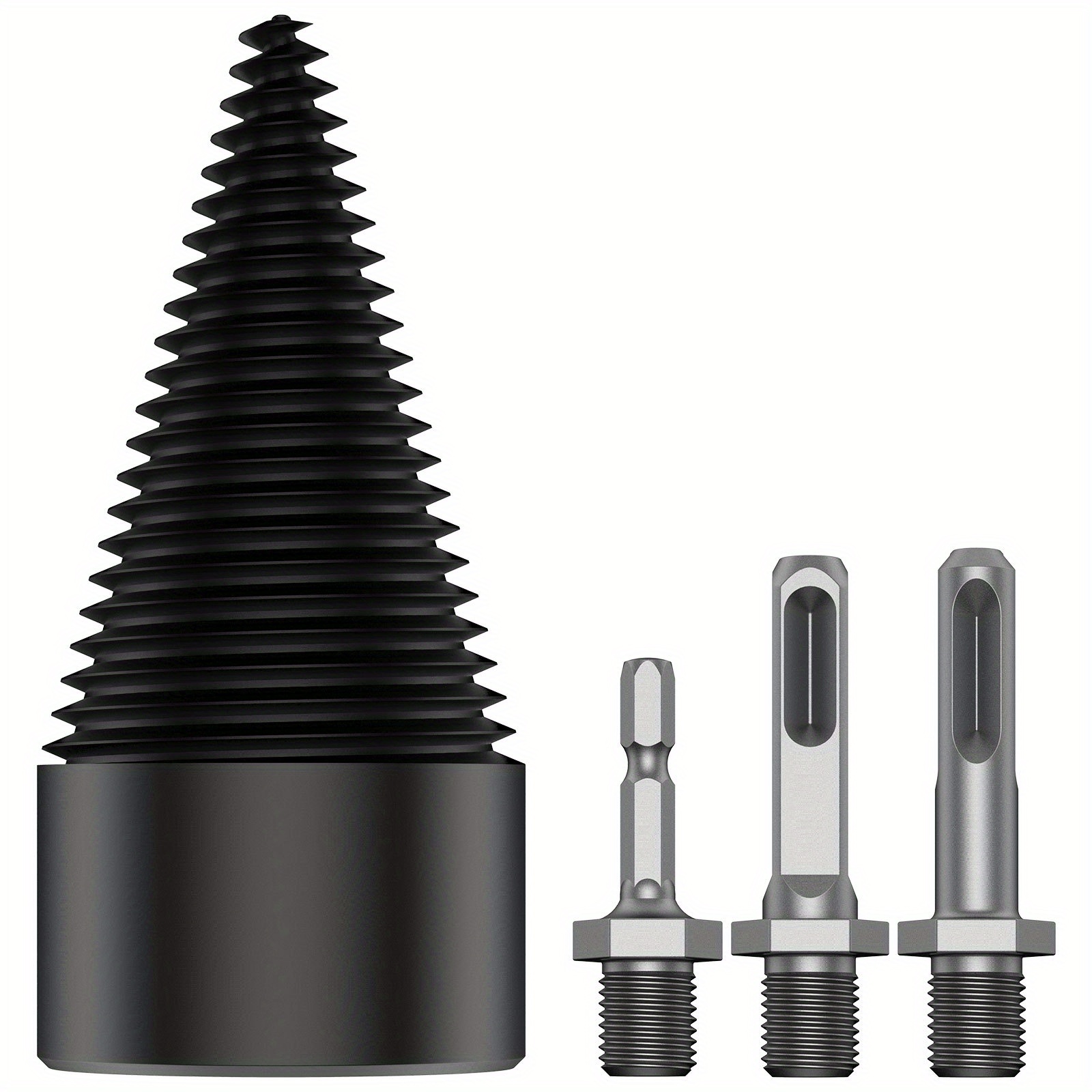 Firewood Drill Bit Set, Wood Log Splitter Firewood Drill Bit Detachable ...