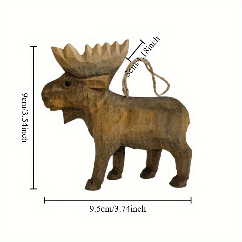 Exquisite Hand-carved Reindeer Craft, Home Art Decor | Miniature Statue Ornament