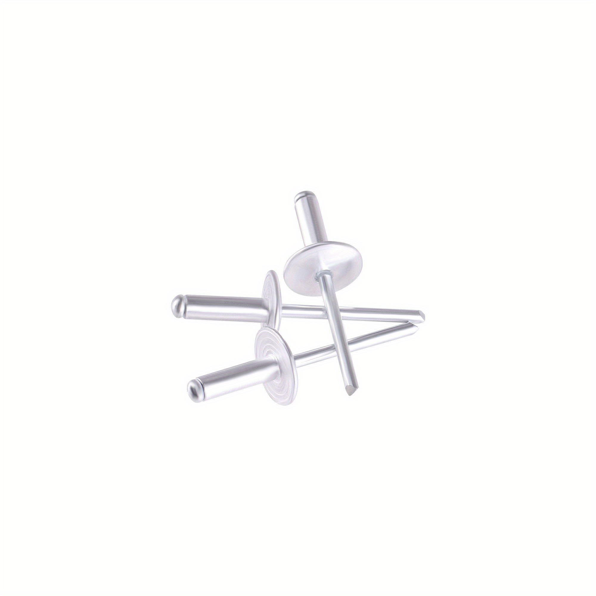 Lot De 10 Rivets Aveugles Aluminium à Grande Collerette - 6.4x16mm - Plage Serrage 6-11mm - Uxcell